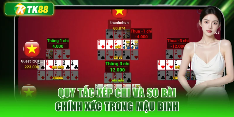 Quy tắc xếp chi và so bài chính xác trong mậu binh